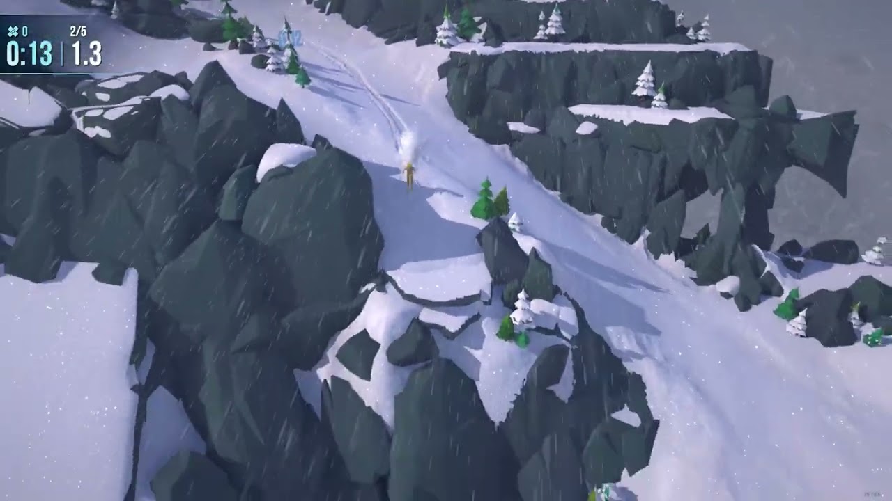 Lonely Mountains Snow Riders Demo | Tannenstein Eisige Allee Black Slope WR 0:46.51 2k60fps2560X1440