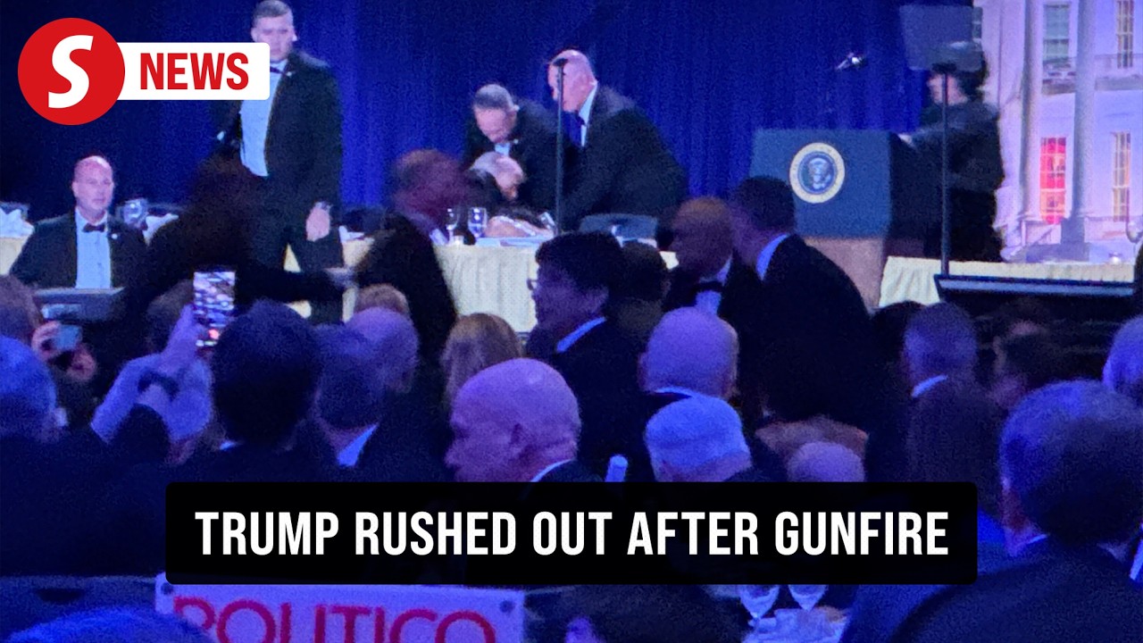 Trump safe after being rushed from White House correspondents dinner, shooter in custody