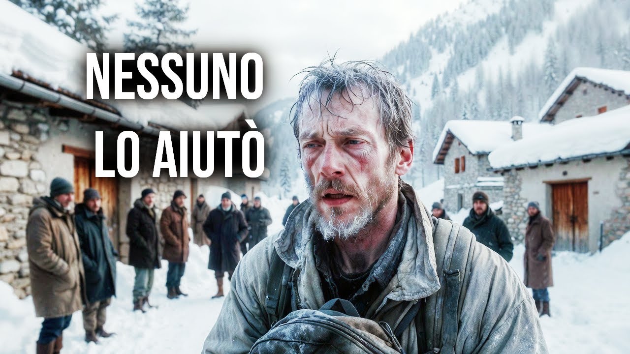 Nessuno aiutò lo straniero nel freddo… fino a quella notte