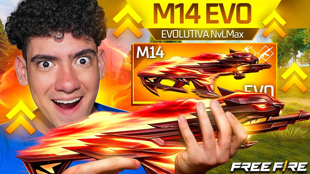 ME ENAMORÉ DE LA NUEVA M14 EVOLUTIVA CON DOBLE DAÑO EN FREE FIRE !! - TheDonato
