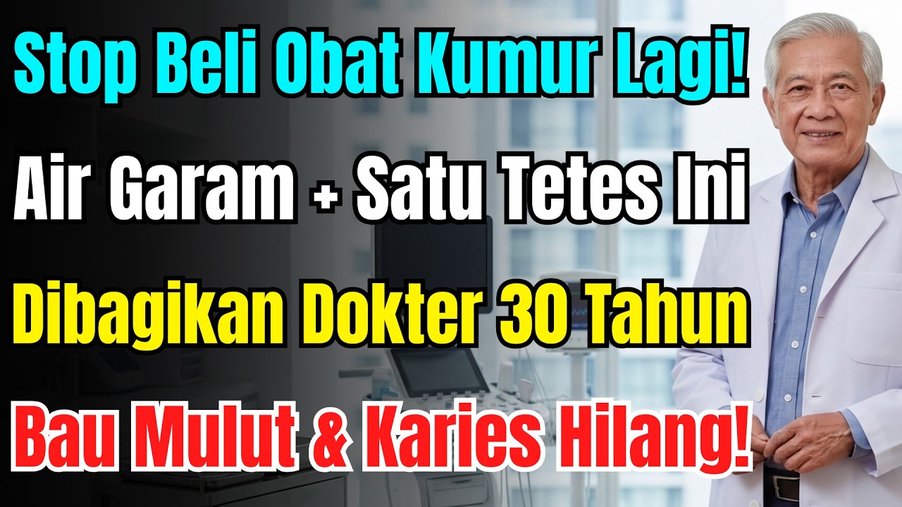 Jangan Buang Uang! Dokter Ungkap Rahasia Air Garam Plus Satu Tetes Ini Usir Bau Mulut dan Cegah Flu