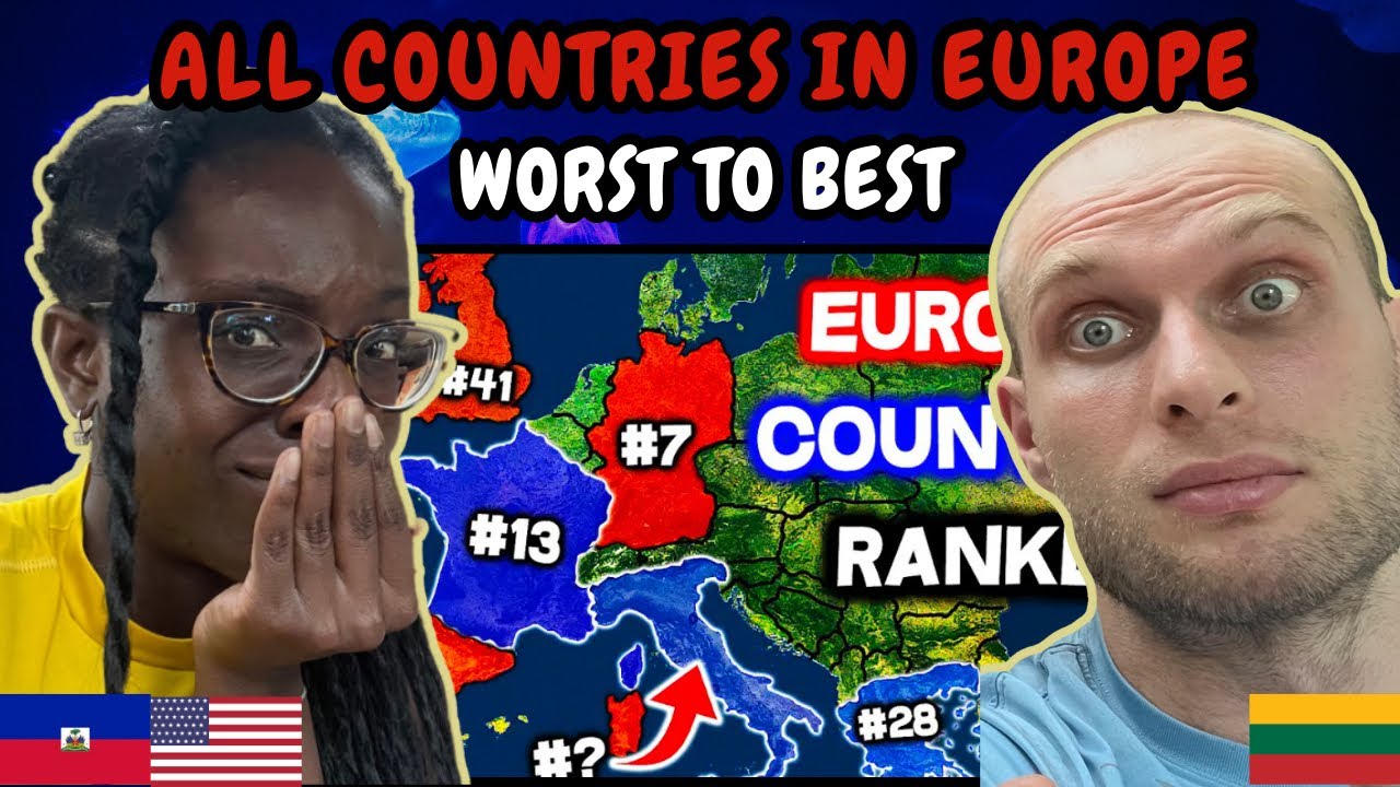 REACTION TO All 50 Countries in EUROPE Ranked WORST to BEST | FIRST TIME WATCHING