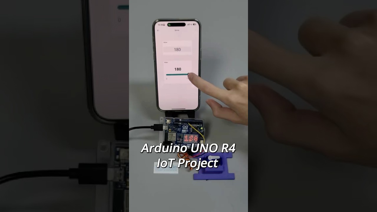 Arduino IoT Project：Servo Control with Arduino UNO R4 WiFi #maker