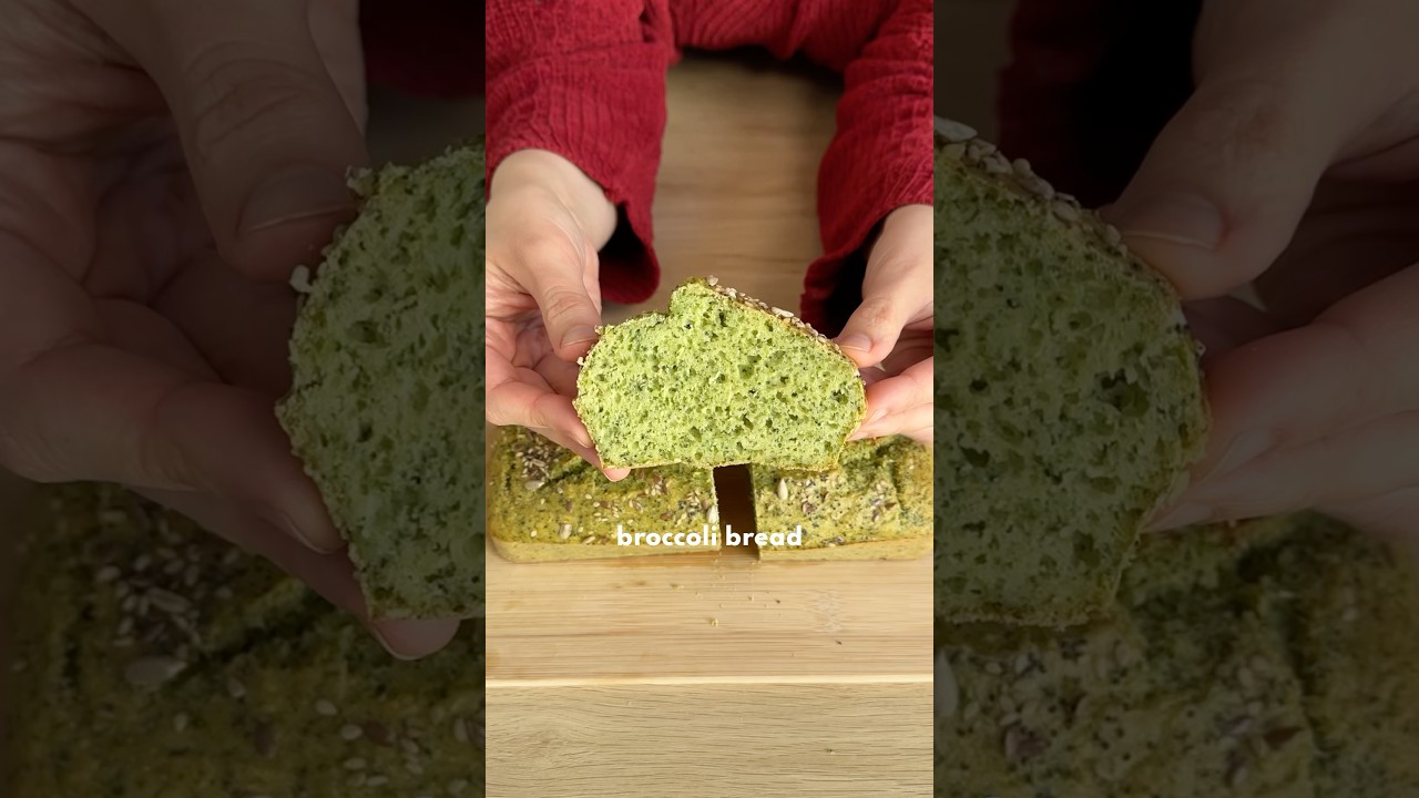 BROCCOLI BREAD 🥦😍🥣 #broccoli