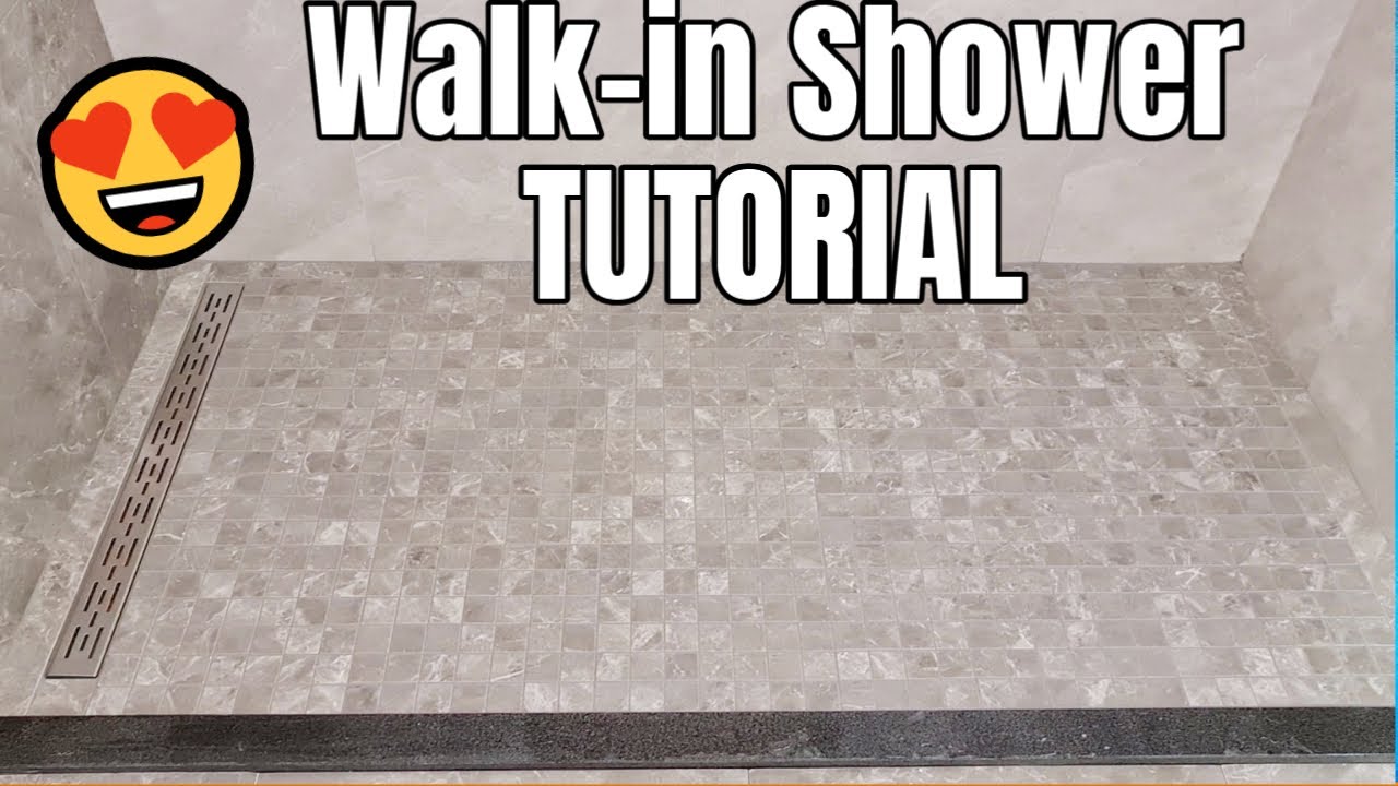 How to Build a Walk-in Shower TUTORIAL