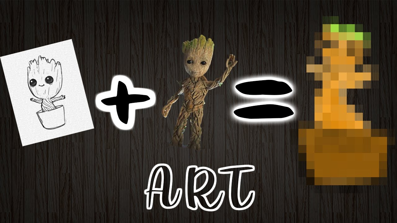 How To Art - Drawing Groot - GannaArt (Photoshop)
