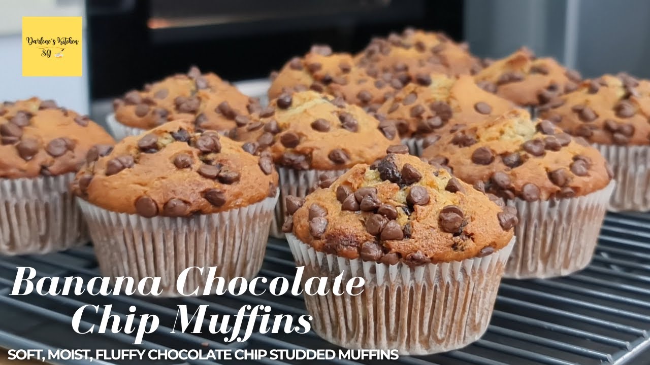 Banana Chocolate Chip Muffins | Darlene's Kitchen SG