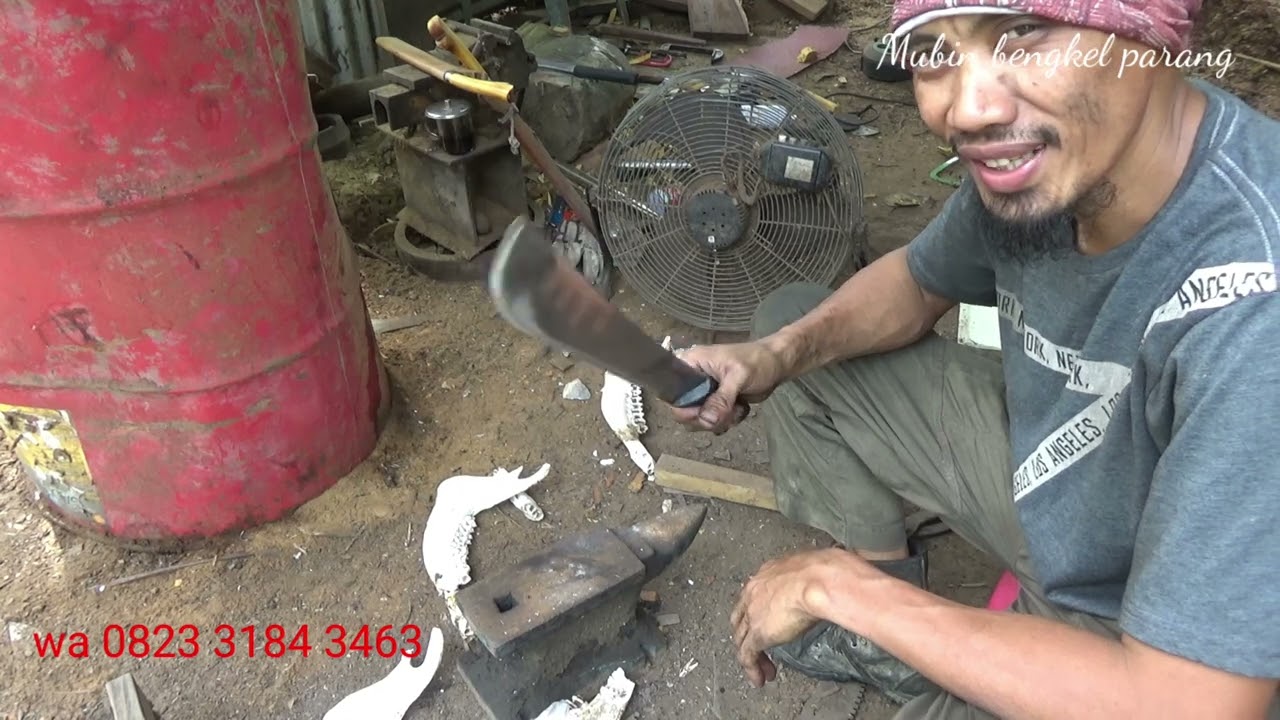 golok tramontina di sepuh ulang kuat potong tulang