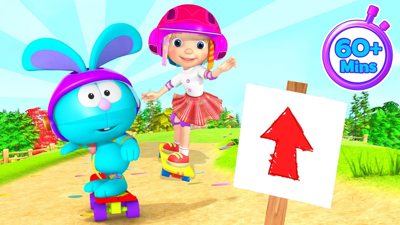 החיוך של רוזי | תפסיק! בטיחות בדרכים לילדים 🚗⛔🚦 | מעל שעה אחת של קריקטורות לילדים בגיל הרך