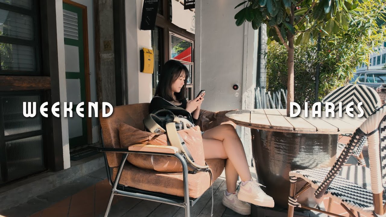vlog | slow weekend at home, café hopping & art exhibition | Life in Singapore