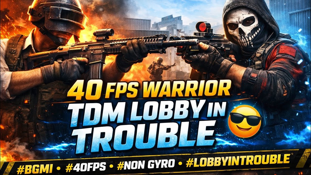 40 FPS Warrior – TDM Lobby in Trouble 😎 | NONAMEPLAYYZZ 