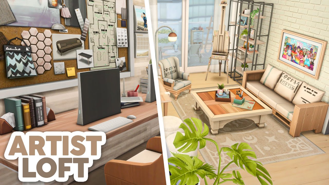 Лофт художника // The Sims 4 Быстрая сборка: Ремонт квартиры