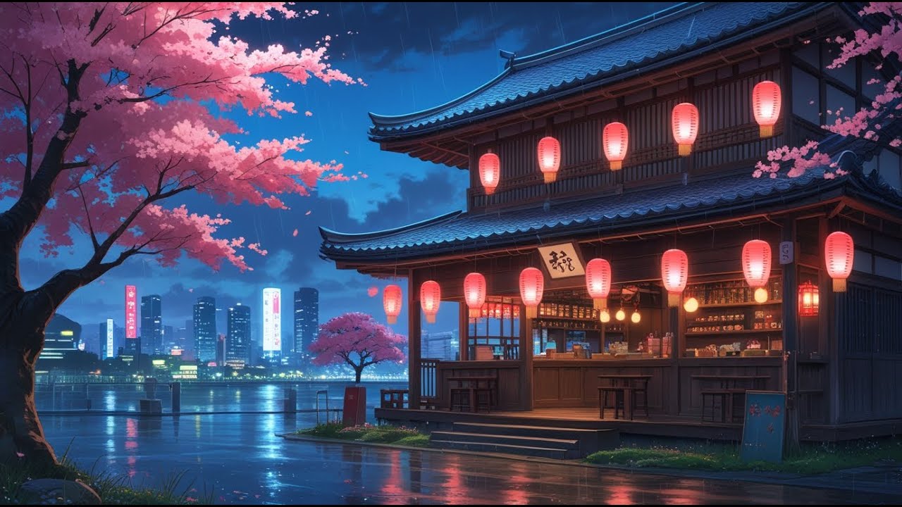Lofi Chillhop with Japanese Rain Ambience 🌧️ 80s Retro Vibes from Tokyo Alleyways