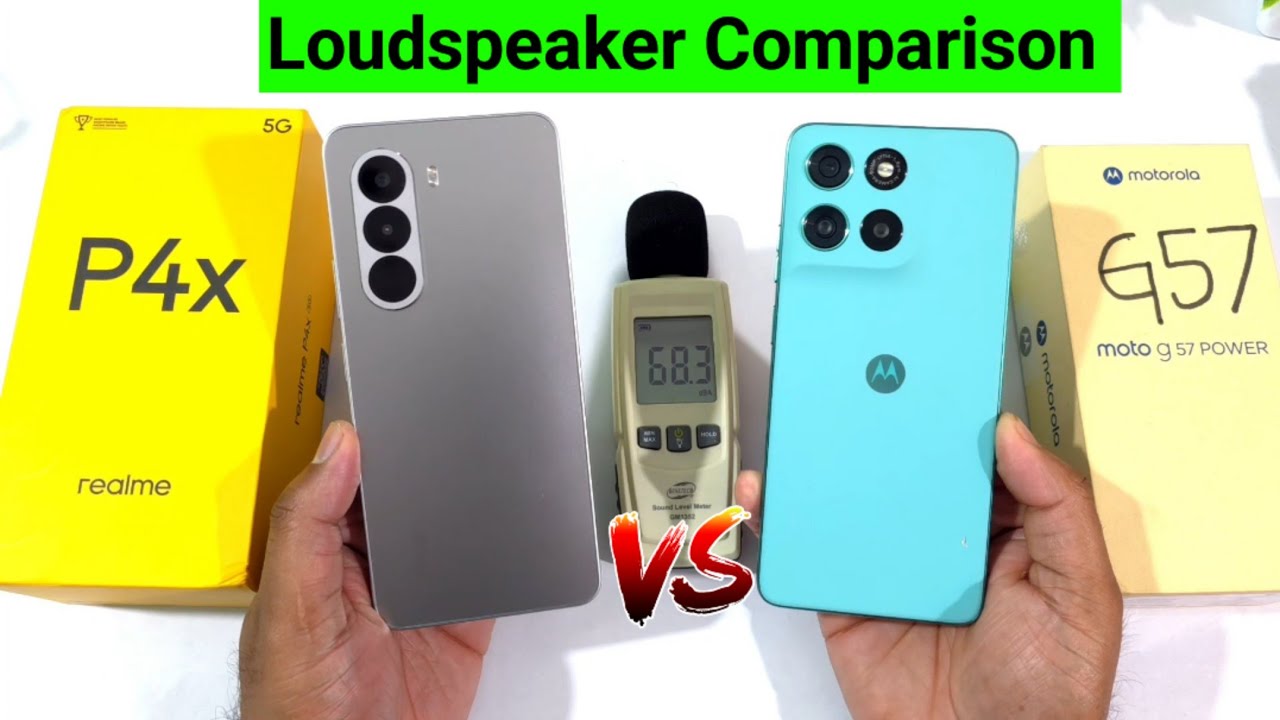 Сравнение динамиков Realme P4x и Moto G57 🔥🔥🔥