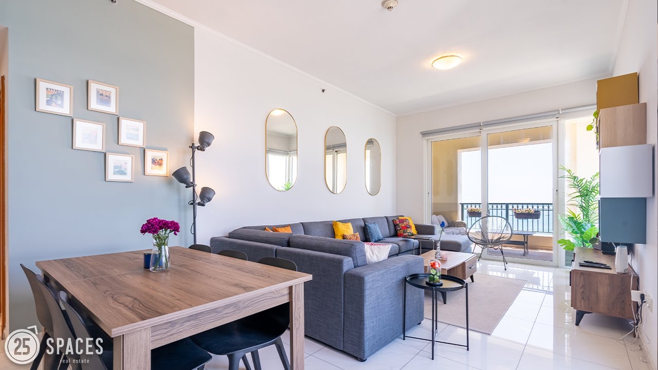 Make yourself at home in this beautifully furnished two bedroom apartment with balcony in The Pearl
