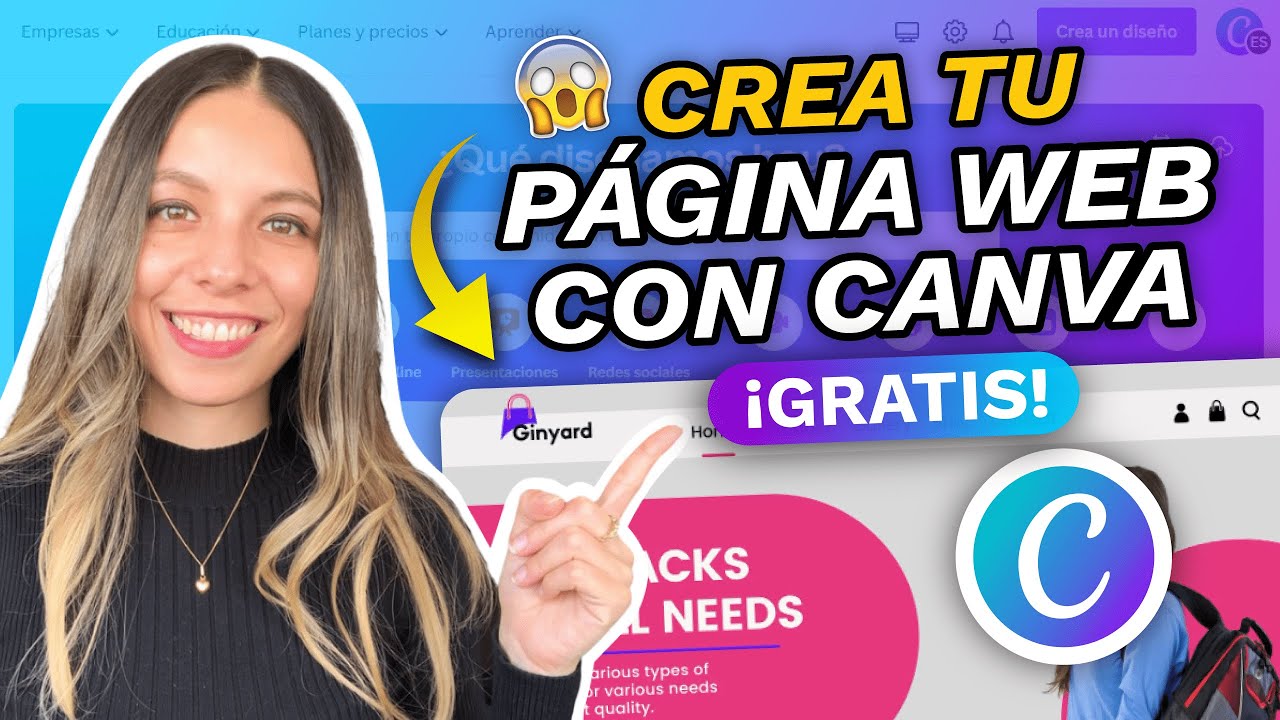 Como CREAR UNA PAGINA WEB GRATIS CON CANVA 2026 😱