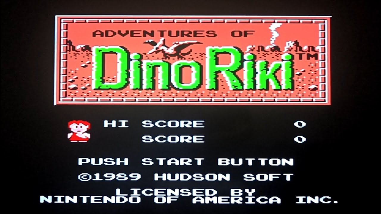 Adventures of Dino Riki | 1989 | zfc | Tutorial Game Stick Retrô SF900 | Jogo 68 | Menu FC Games