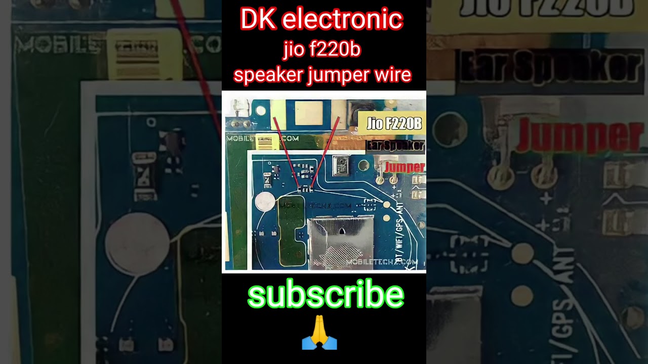 jio f220b speaker problem jumper wire @GSMRakesh