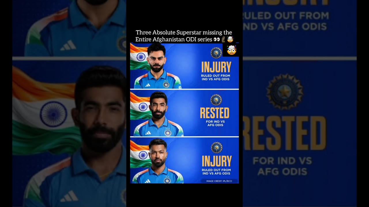 the absolute superstar missing the entire Afghanistan ODI series 👀🤯🗿