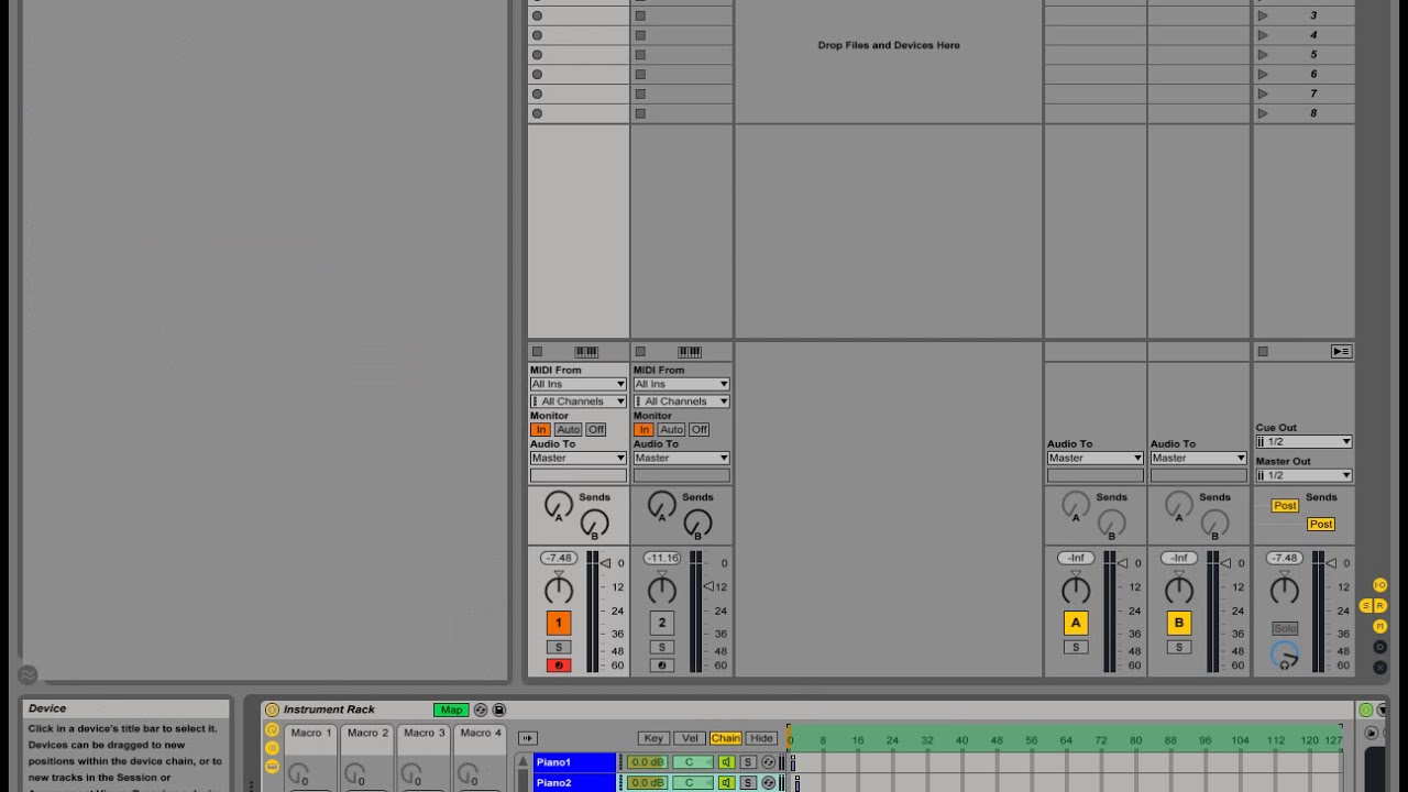 Como usar o Instrument Rack do Ableton Live para tocar VSTs controlador Mox MOXF