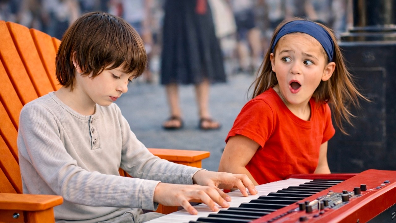 7-Year-Old Plays “Amélie” on Piano — People Stop in Shock