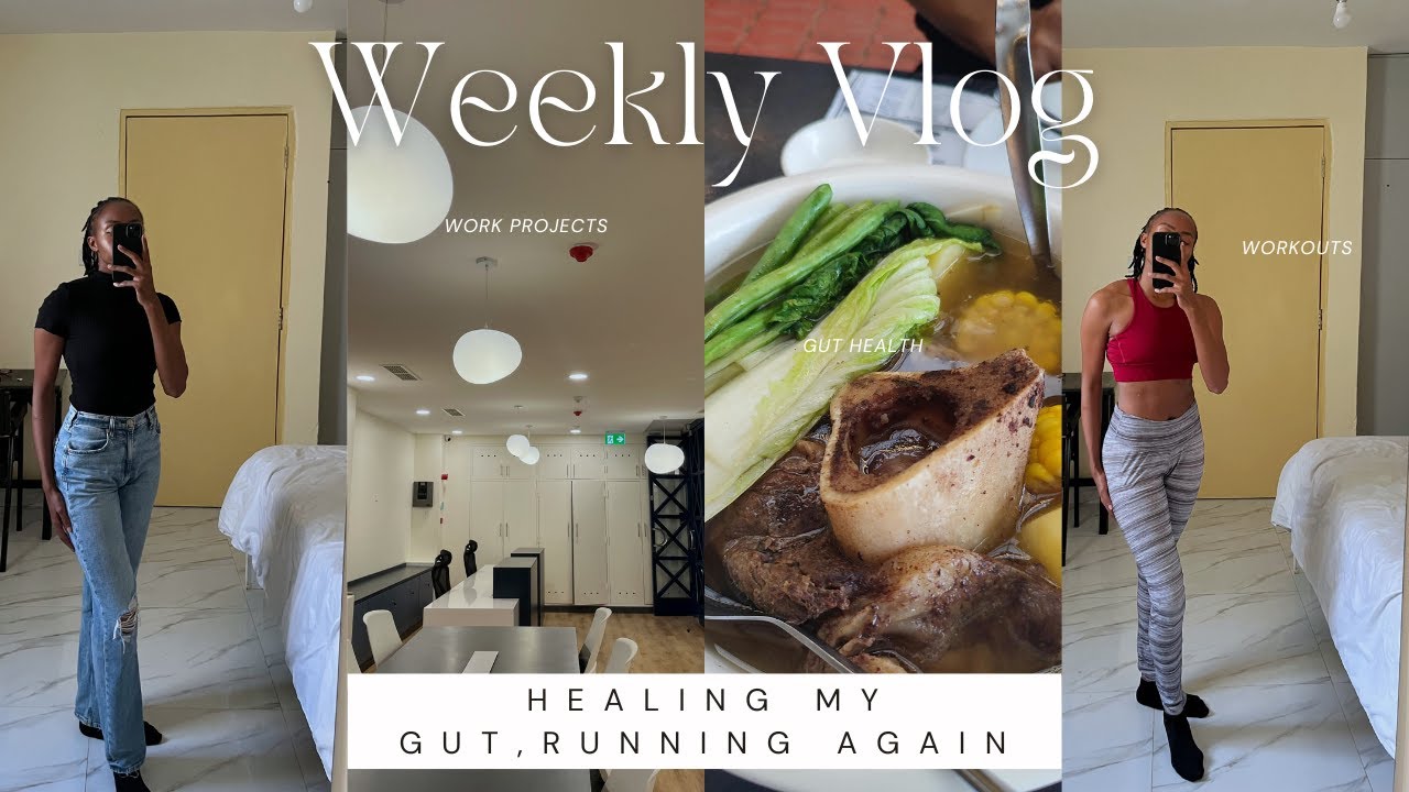 VLOG | Work Week, Things I'm Doing to Heal My Gut, Back to Running & Leg Workout