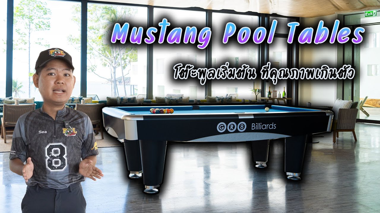 โต๊ะพูลเริ่มต้น ราคาประหยัด Mustang Pool Tables