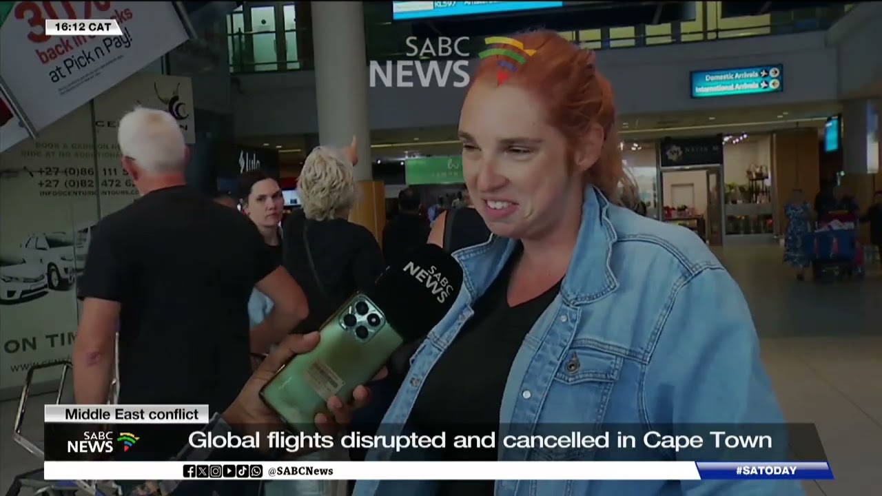 Middle East Conflict | Global flights disrupted and cancelled in Cape Town