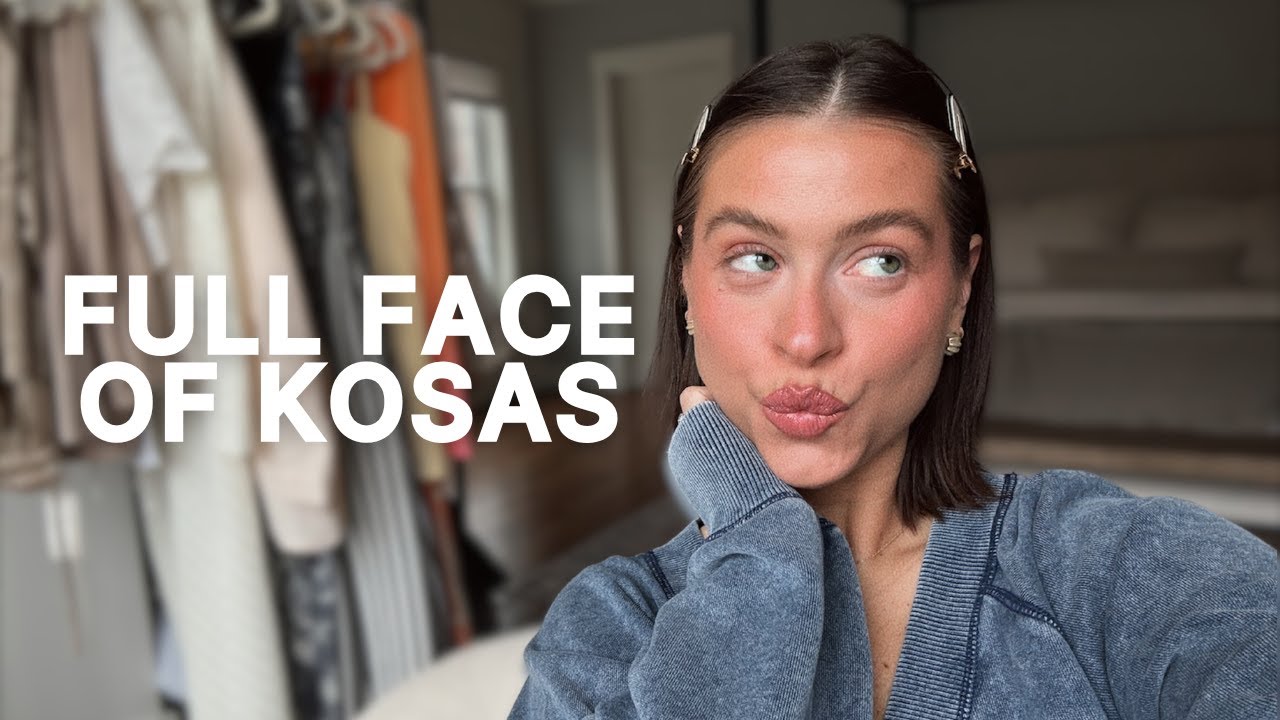 FULL FACE OF CLEAN KOSAS MAKEUP: *giveaway* Dream Beam, Cloud Set Powder, Revealer Concealer