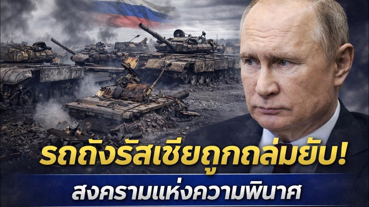 ปูตินกำลังเผากองทัพรัสเซียทั้งเป็น… ความสูญเสียรถถังครั้งประวัติศาสตร์ในยูเครน
