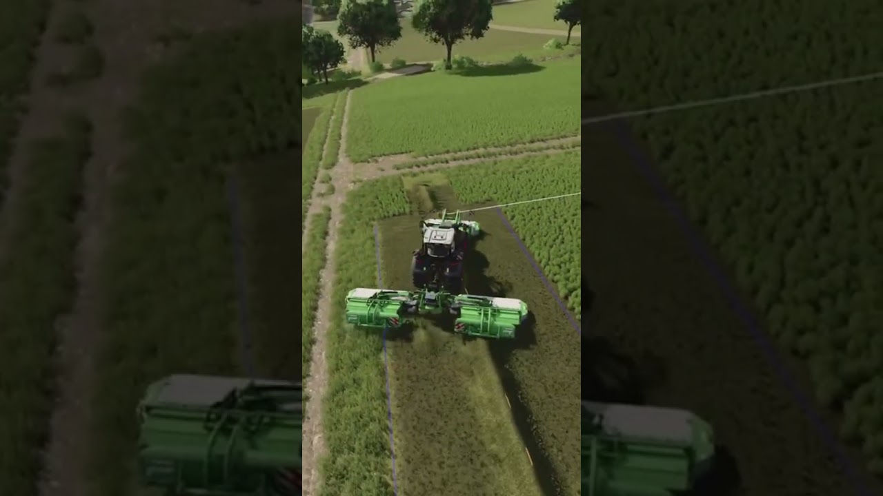 LS25: Fendt 728 Vario Gras für Silage mähen 