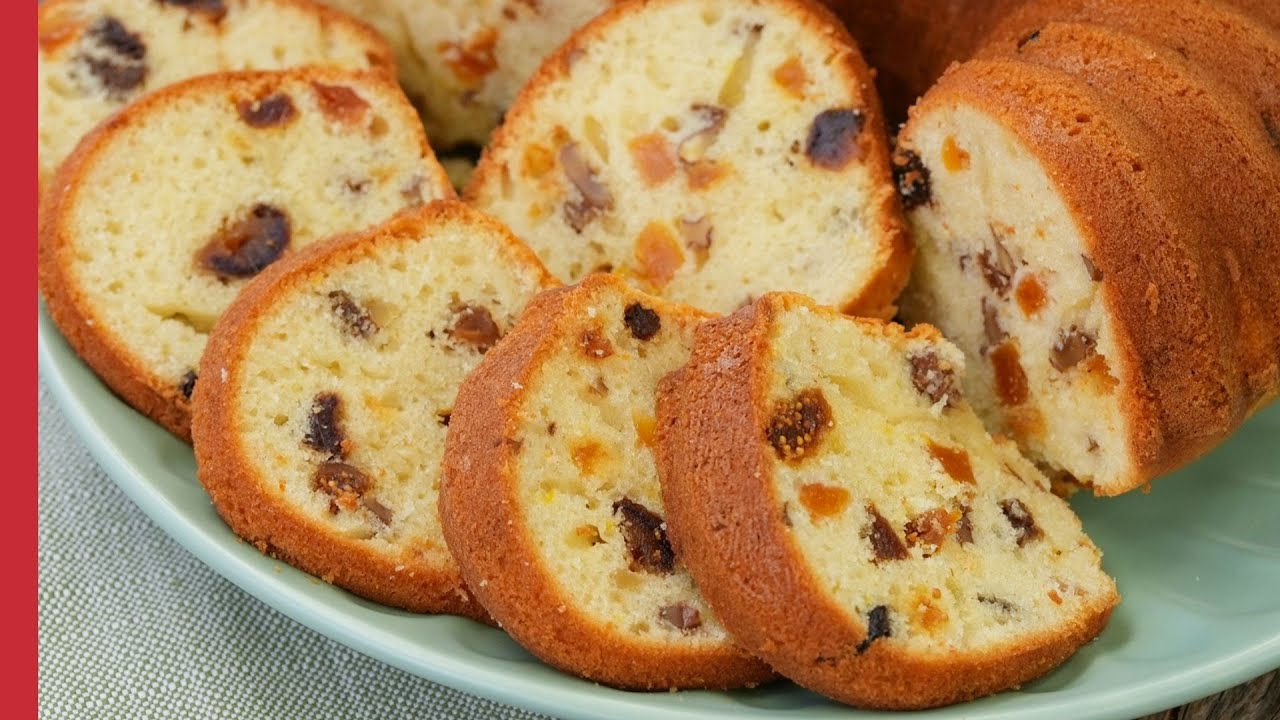 Receta Fácil de Pastel de Frutas Secas 💯 Bizcocho con Frutas Secas