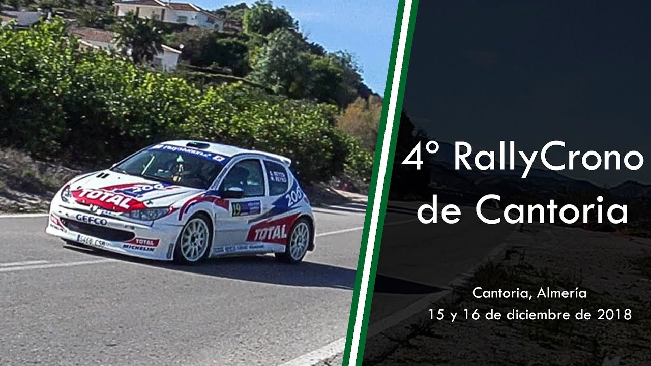 4º RallyCrono de Cantoria 2018