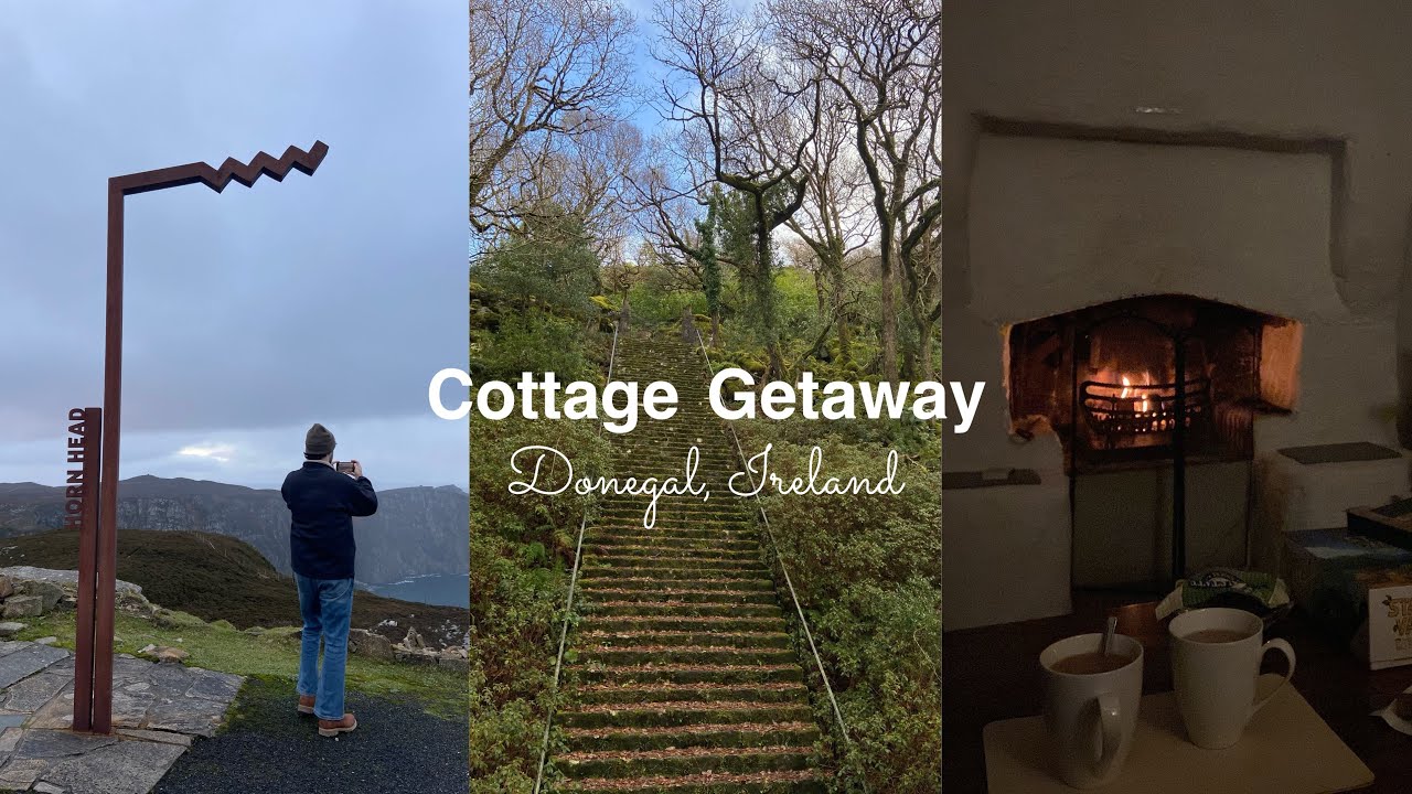 Staying in a Thatched Roof Cottage in Donegal | January 2024🏡🍄☕️🌳🐬🐚