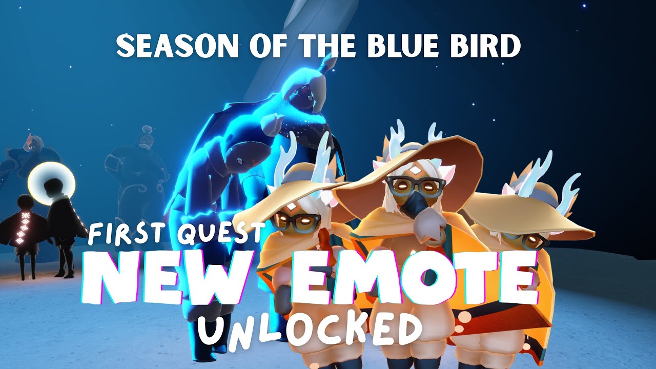 New Cough Emote - First Quest - Season of The Blue Bird | Sky children of the light | Noob Mode