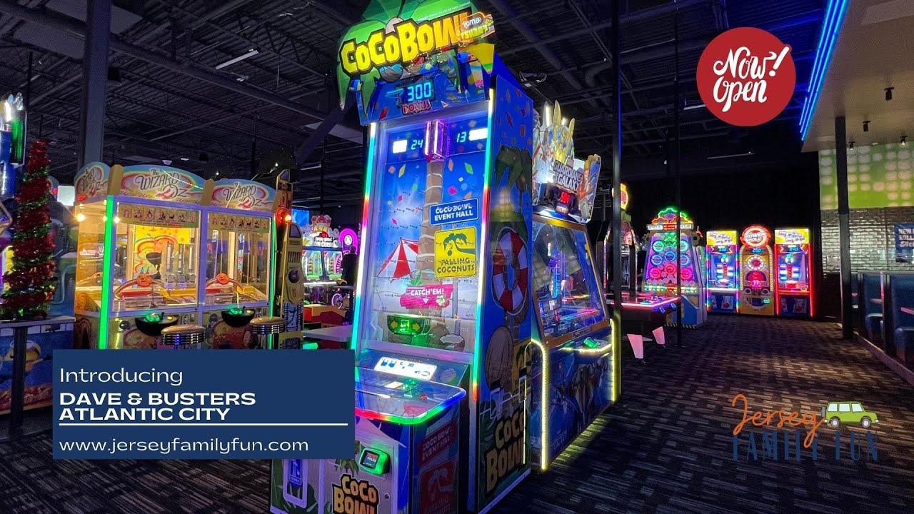 Dave & Busters Atlantic City Video Tour & Gaming Highlights