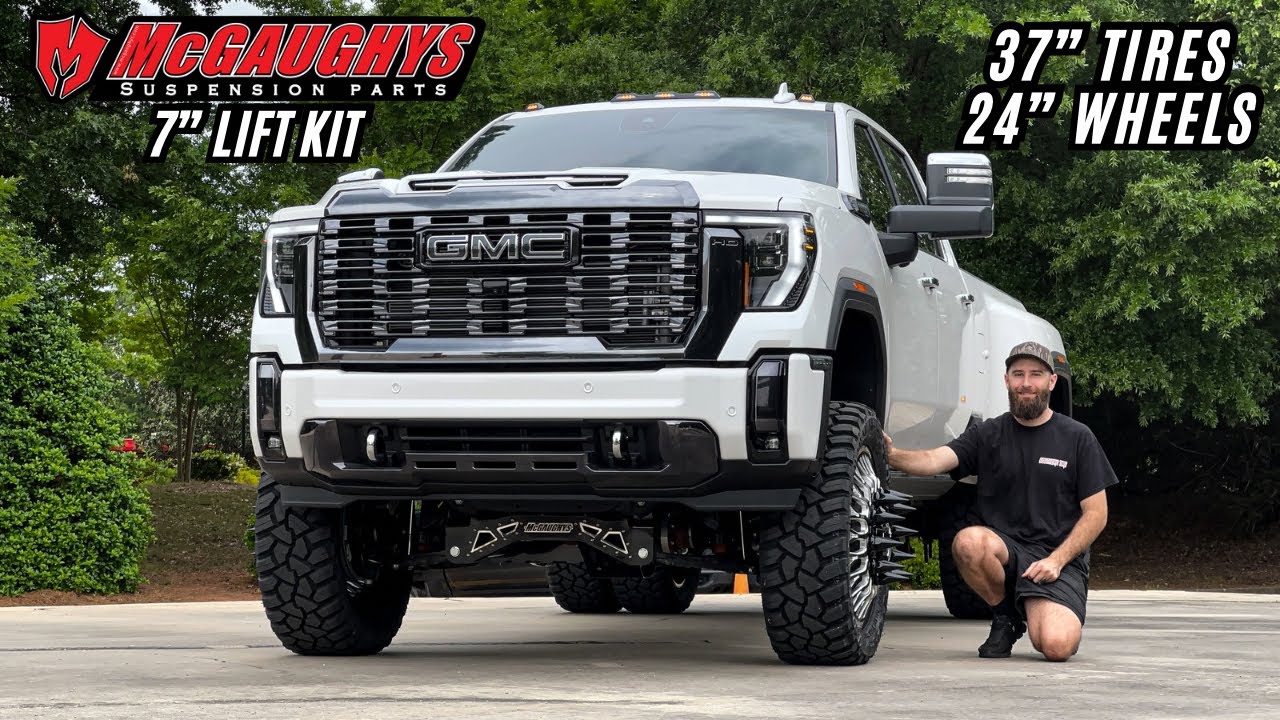 DENALI ULTIMATE DUALLY: 7” McGaughys Lift Kit with 24” KG1 Forged Wheels & 37” Fury MT2 Tires