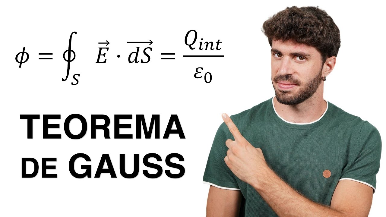 Teorema de gauss para el campo eléctrico Explicación Teórica y Carga Puntual (Bachillerato y Uni)