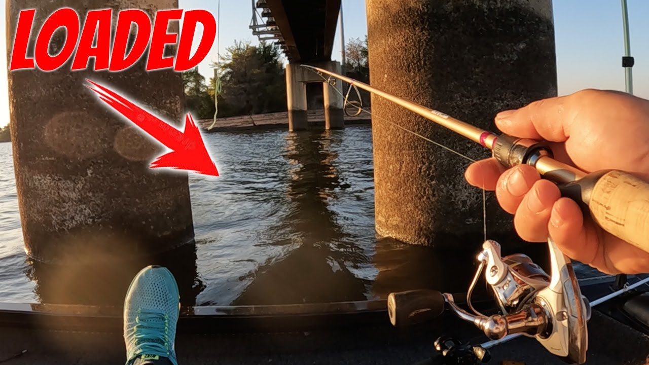 CATCHING Slab Crappie On Railroad Bridge while chasing Monster Catfish At Power Plant Lake!