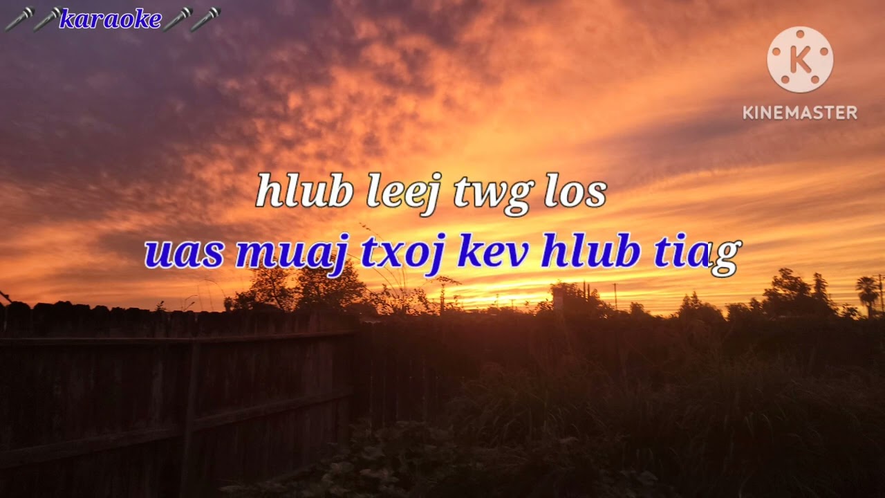 🎤🎤Karaoke🎤🎤Tsa Chij Dawb Ua Neeg Seem By Yada Vwj