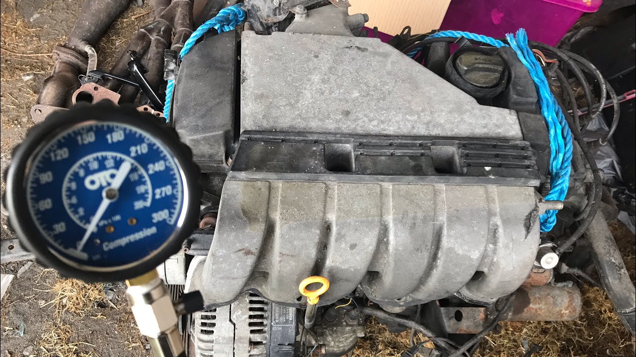 Проверка компрессии двигателя vr6 / с заклинившим стартером 🙈. VW Golf mk3