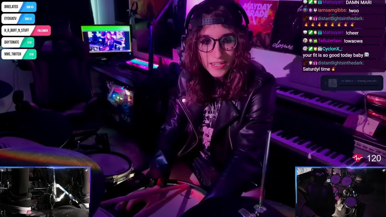 Goth Girl Plays Your Song Requests On Drums! 🖤🥁