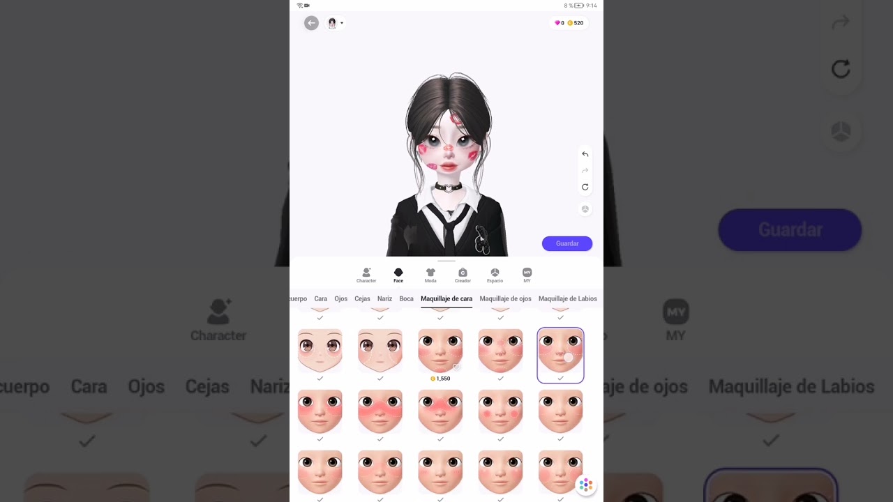 Tuyo de carita#zepeto 