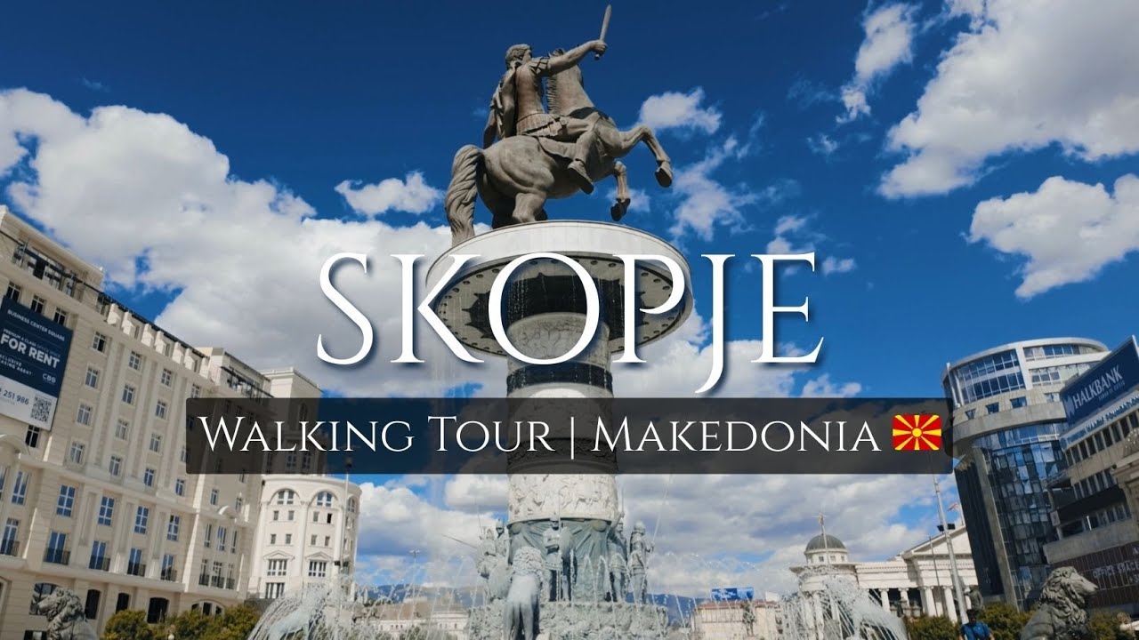 SKOPJE 🇲🇰 Walking Tour 4K | Exploring North Macedonia’s Capital (DJI Osmo Pocket 3)