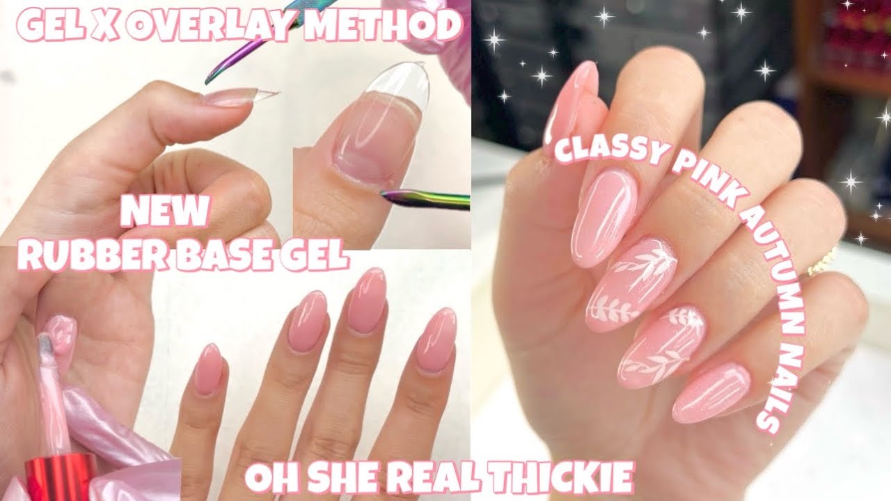 GEL X OVERLAY METHOD USING NEW THICKIE RUBBER BASE GEL FROM NOTPOLISH | SOFT GEL NAIL HACK