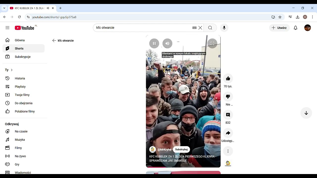 Dzisiaj będzie seria otwarcie KFC Kwidzyn Pod Zegarem
