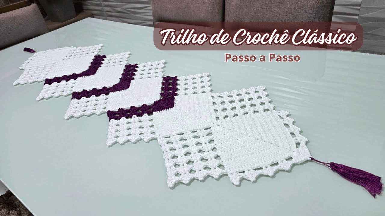 TRLHO DE MESA DE CROCHÊ CLÁSSICO - Passo a Passo - Alvenir Svagera