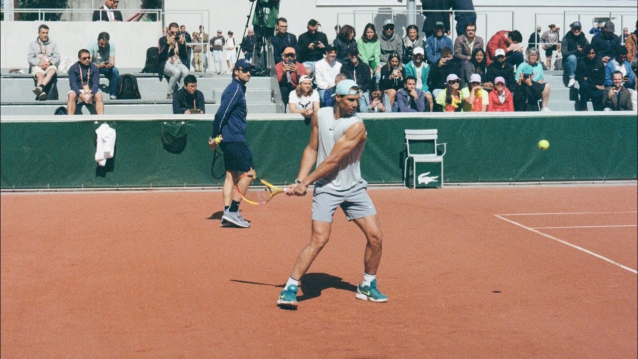 Rafael Nadal Practicing on Clay | Court Level | 2022 | 4K