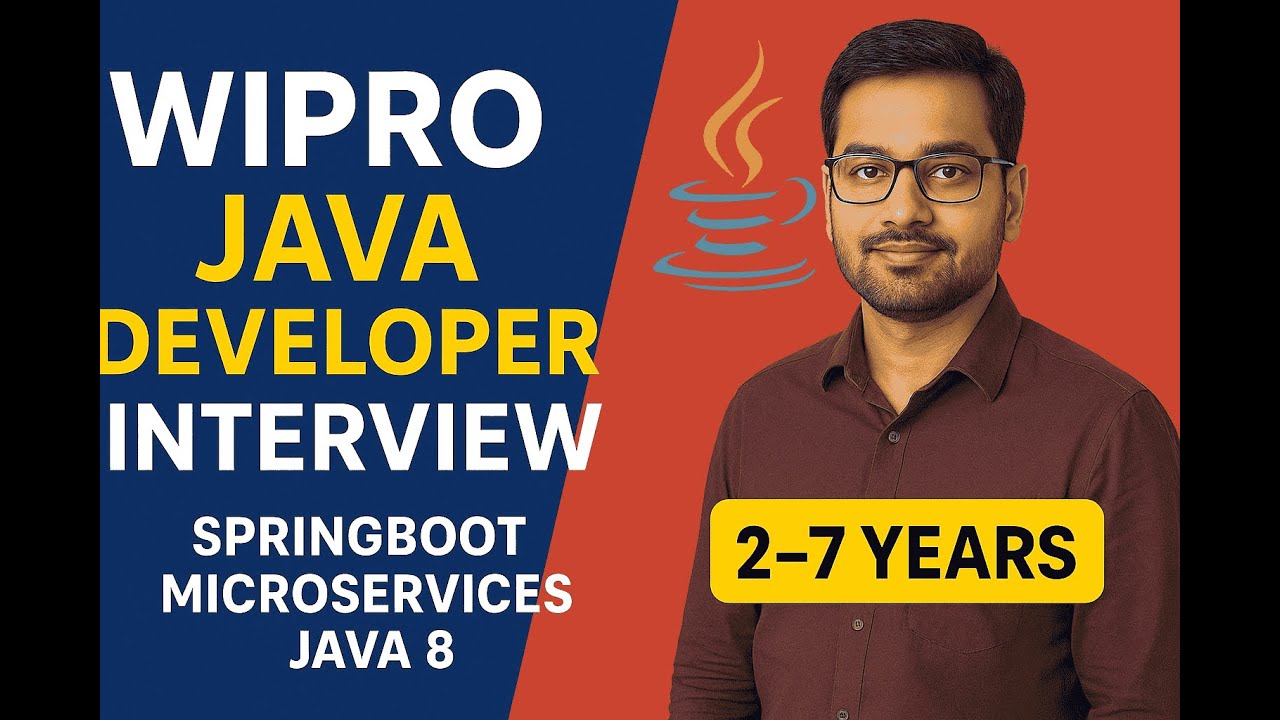 Собеседование с Java-разработчиком Wipro | Опыт работы от 2 до 7 лет | Java 8 | Spring Boot | Мик...