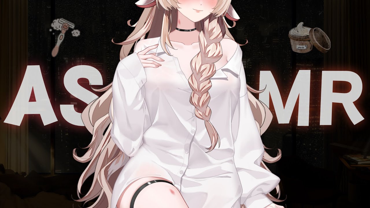 [ASMR] Ложись сюда, я убаюкаю тебя ☔💕Сценка ухода от девушки | Vtuber Girlfriend Roleplay